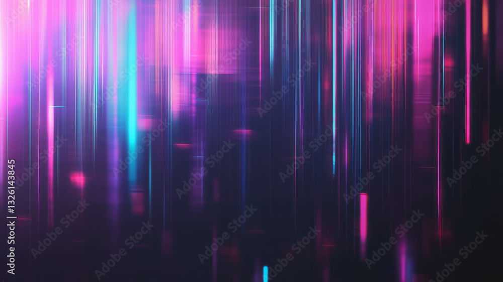 Poster vibrant abstract bokeh lights background for artistic design