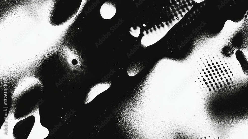 Poster Abstract halftone pattern with dirty texture for creative design