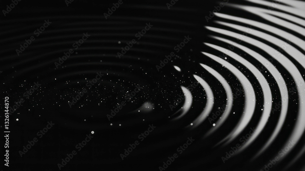 Aufkleber Abstract ripple patterns with moire texture effect for creative background design
