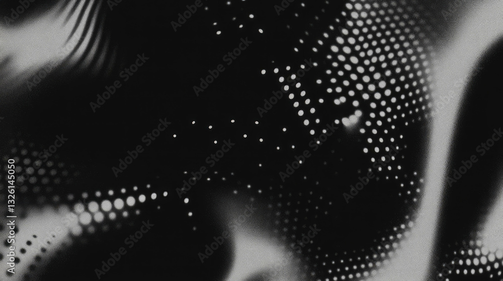Poster abstract grunge texture with halftone pattern and dots for creative design