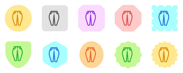 Editable jeans, denim vector icon. Clothing, fashion, apparel. Part of a big icon set family. Perfect for web and app interfaces, presentations, infographics, etc