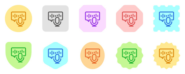 Editable podcast, audio book, chat, broadcast vector icon. Online learning, course, tutorial. Part of a big icon set family. Perfect for web and app interfaces, presentations, infographics, etc