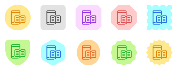 Editable e-book reader app vector icon. Online learning, course, tutorial. Part of a big icon set family. Perfect for web and app interfaces, presentations, infographics, etc