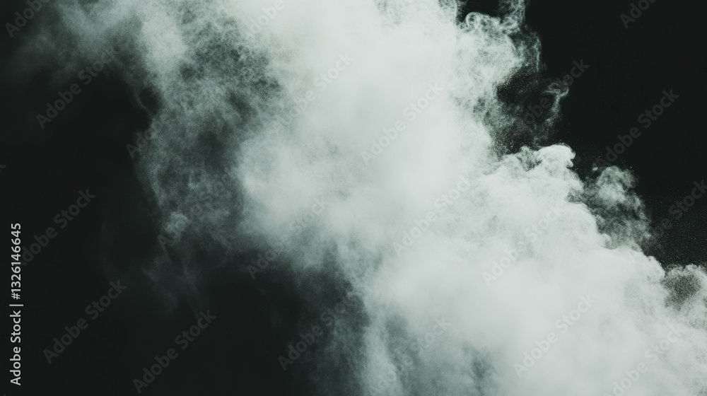 Aufkleber abstract dust and ash cloud texture overlay for creative design projects