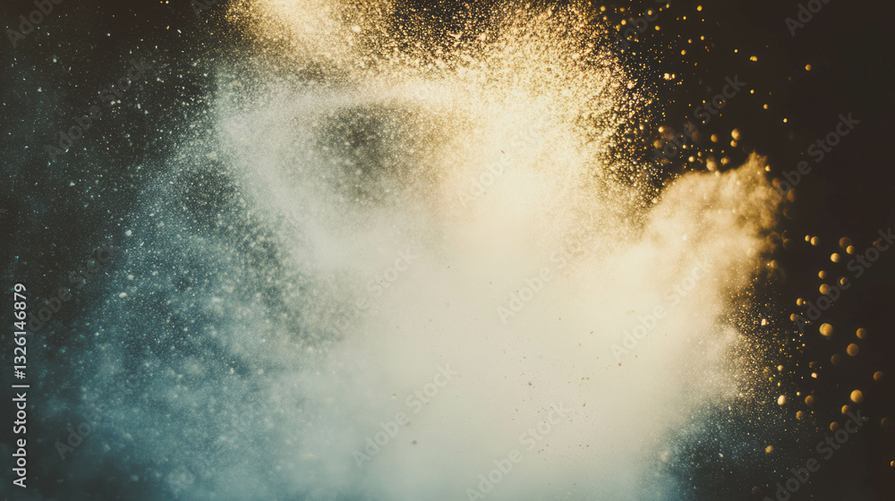 Poster atmospheric dust and fibers texture overlay for creative design projects