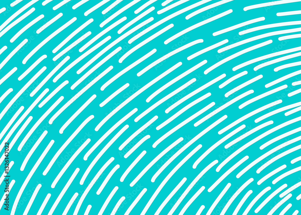 Poster abstract blue background with seamless curved lines pattern