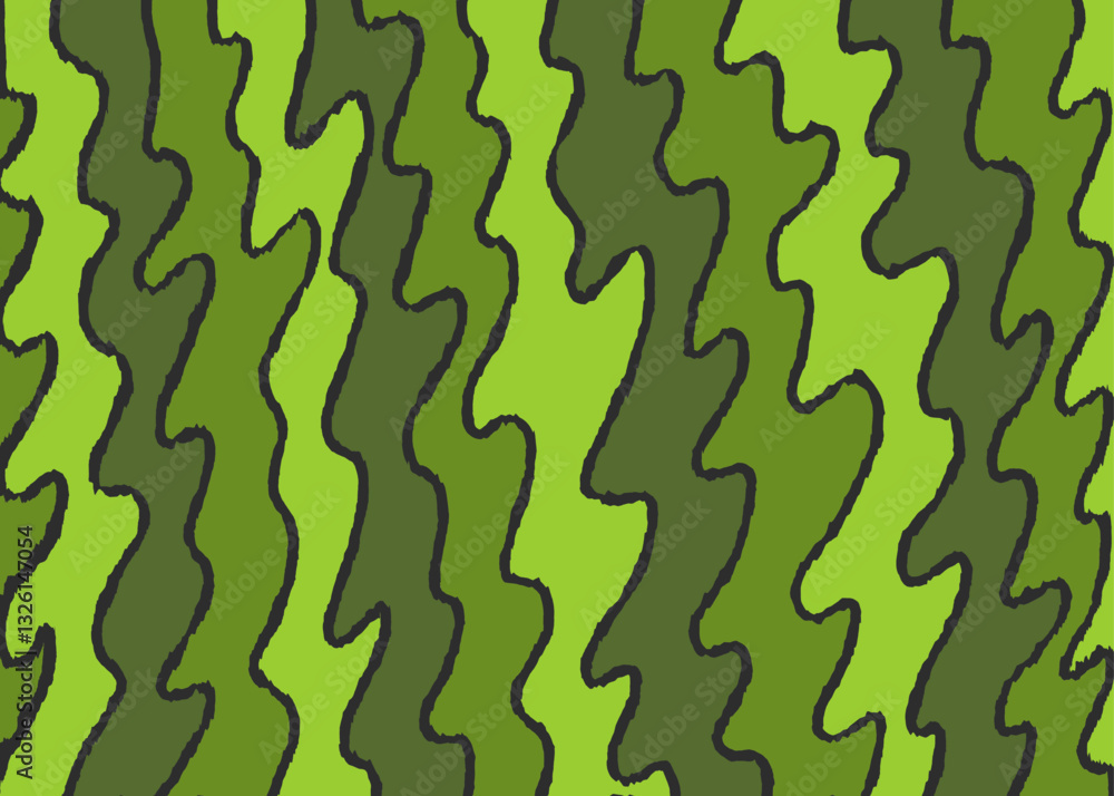 Poster abstract background with gradient rough curly lines pattern. simple natural background