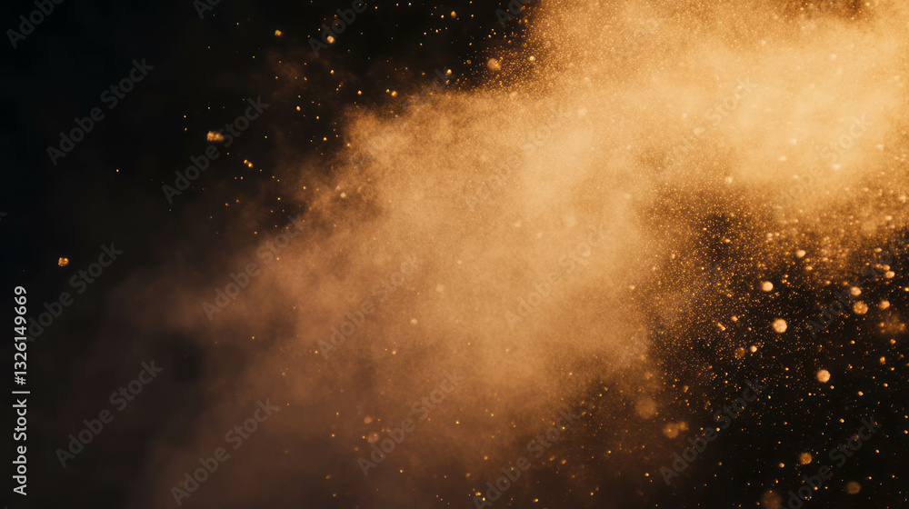 Aufkleber Atmospheric dust texture with particles for background design