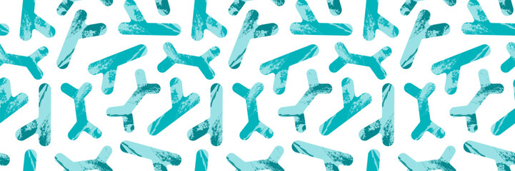 Bifidobacterium. Probiotics. Lactic acid bacteria. Good bacteria and microorganisms for gut and intestinal flora health. Microbiome. Vector medical seamless pattern