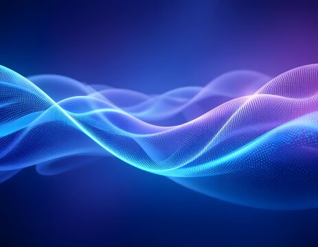 Abstract background of modern tech gradient waves 