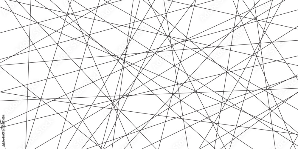 Fototapete Abstract black lines with white background. Creative and geometric shape with luxury pattern and paper texture design. abstract background with stripes for website design Technology background.	