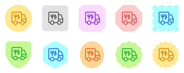 Editable delivery truck vector icon. Part of a big icon set family. Perfect for web and app interfaces, presentations, infographics, etc