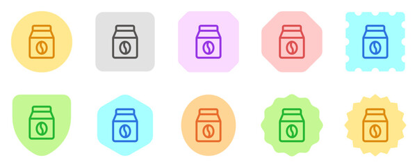 Editable coffee bean, ground, bag vector icon. Cafe, coffee shop, restaurant, drink, beverages. Part of a big icon set family. Perfect for web and app interfaces, presentations, infographics, etc