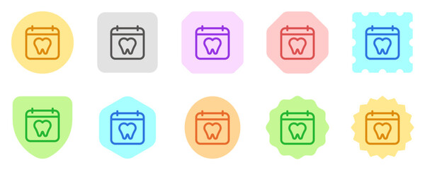 Editable dentist appointment vector icon. Dentistry, healthcare, medical. Part of a big icon set family. Perfect for web and app interfaces, presentations, infographics, etc