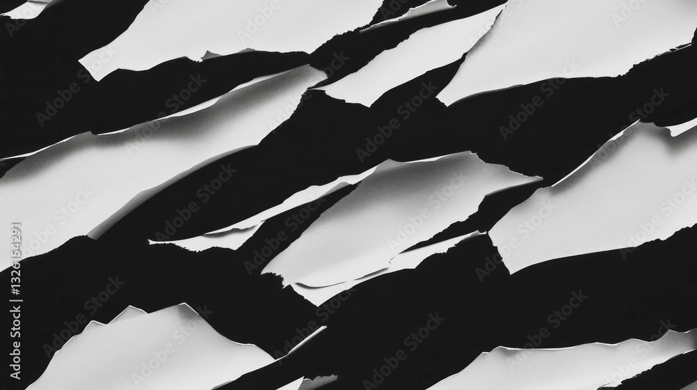 Poster Abstract torn paper texture with lo-fi aesthetic for creative design and background use