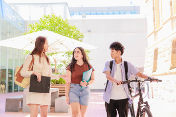 大学生のキャンパスライフのイメージ