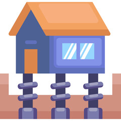Anti Earthquake House Icon