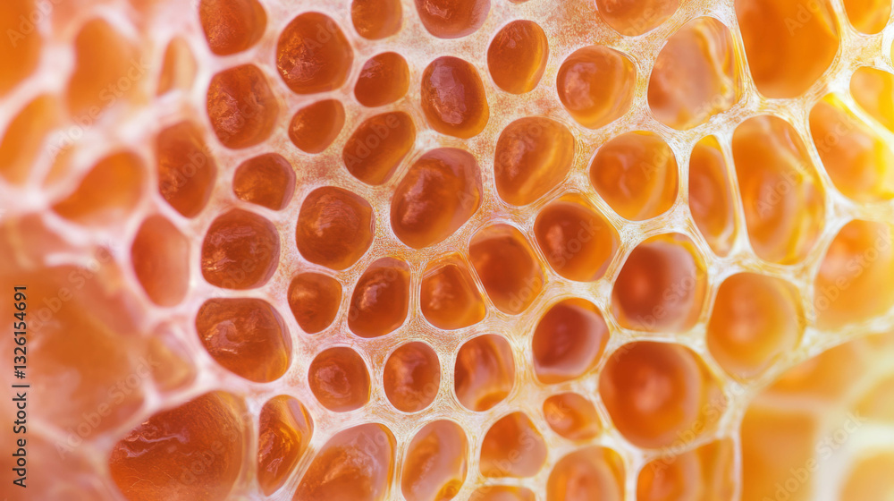 Aufkleber macro shot of intricate eye texture pattern with organic shapes