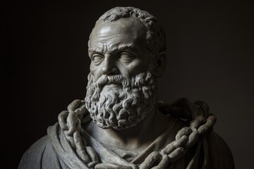 Obraz premium Aeschylus: Ancient Greek Poet in Athens, Symbol of Poetry and Culture
