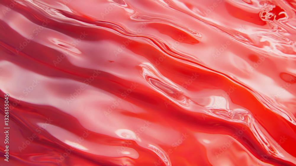 Poster vibrant liquid surface macro shot with ripples for abstract design