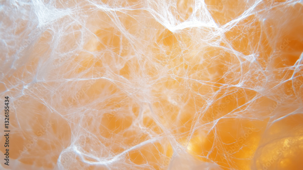 Aufkleber intricate macro shot of spider web and silk threads for design and texture inspiration