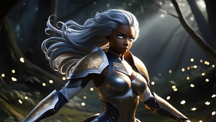 Powerful female fighter