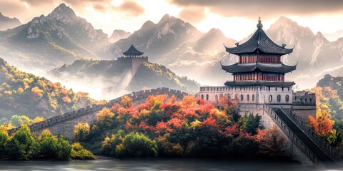 Obraz premium China travel banner