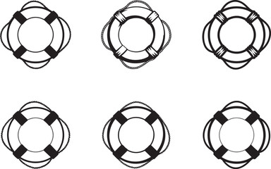 Lifebuoy Vector Illustration for Water Safety and Maritime Rescue Design