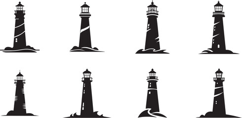 Lighthouse Vector Illustration for Coastal Navigation and Maritime Design
