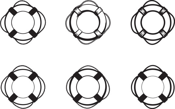 Lifebuoy Vector Illustration for Water Safety and Maritime Rescue Design