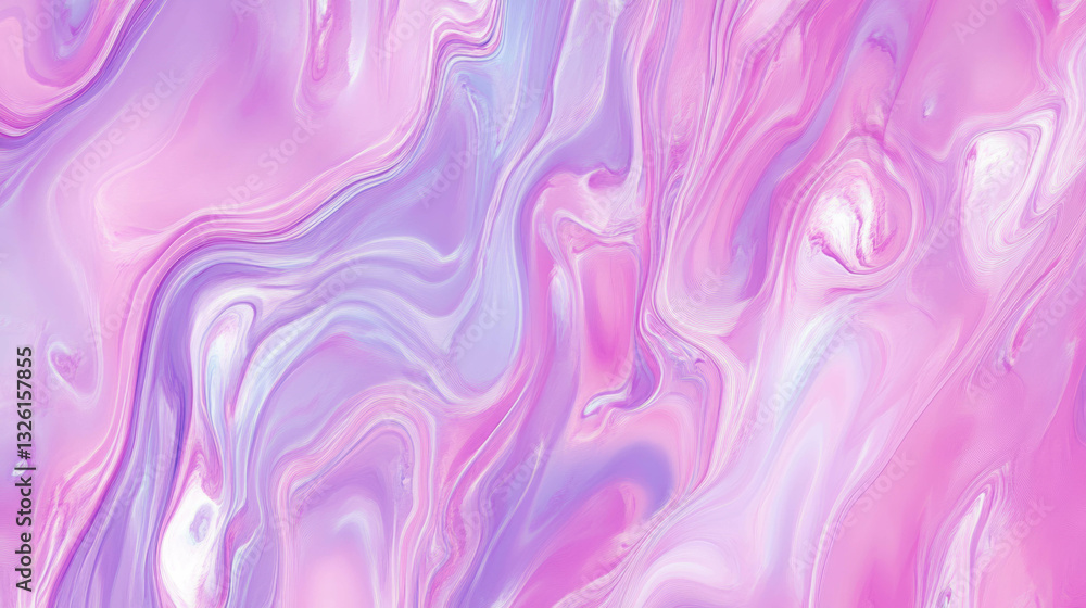 Poster abstract art with pink and purple swirling colors creating chaotic texture for creative design
