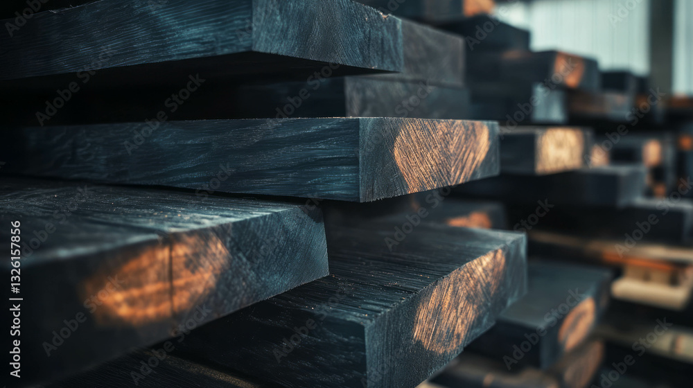 Poster intricate african blackwood texture highlighting density and natural patterns for design use