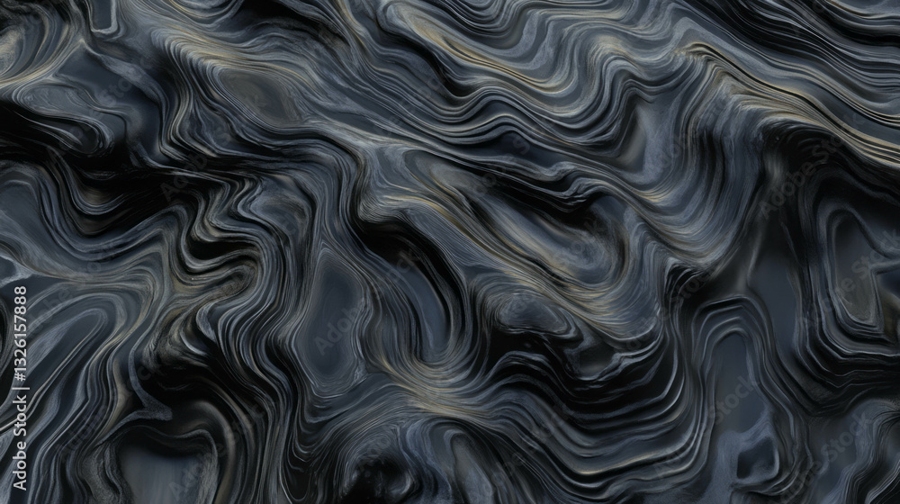 Aufkleber Abstract african blackwood texture with dense chaotic patterns for artistic design