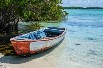 Fototapeta premium Akumal Bay: Caribbean Paradise Beach on Yucatan Coast in Mexico