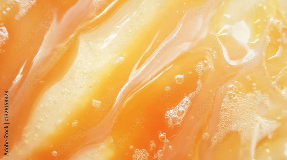Poster vibrant texture of apricot jam with abstract patterns