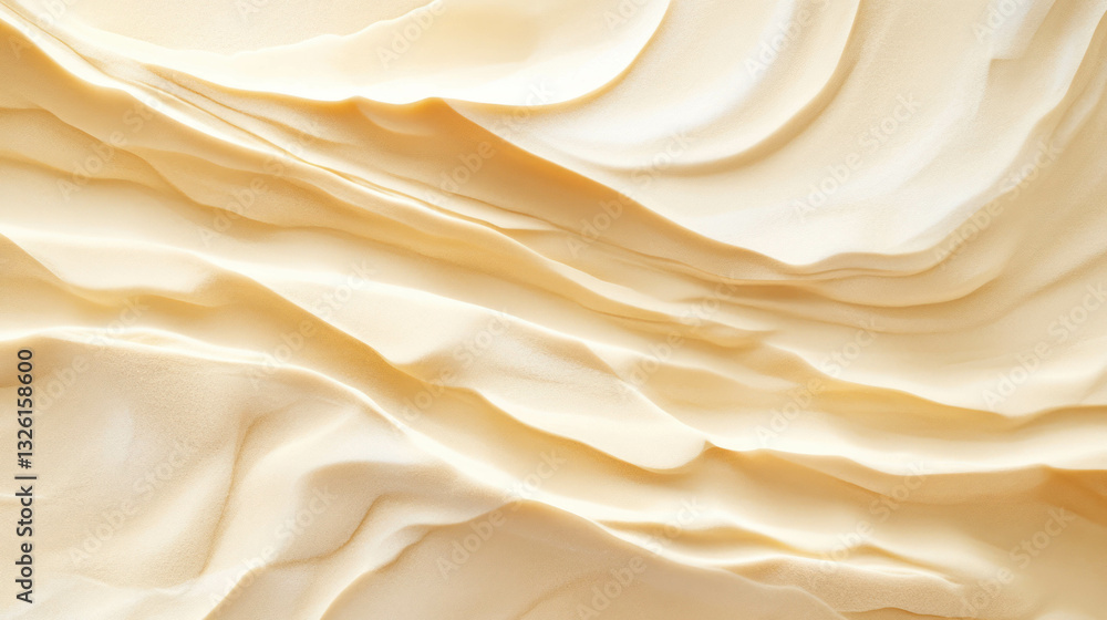 Poster Abstract texture of barren desert dunes in chaotic patterns for artistic design