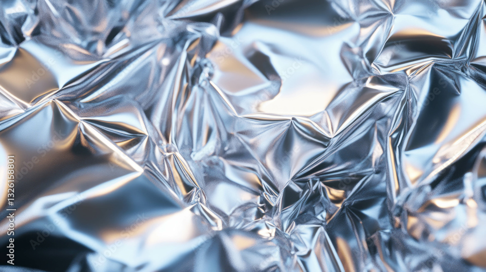 Aufkleber abstract metallic texture with beryllium lightness and chaotic reflections for creative design