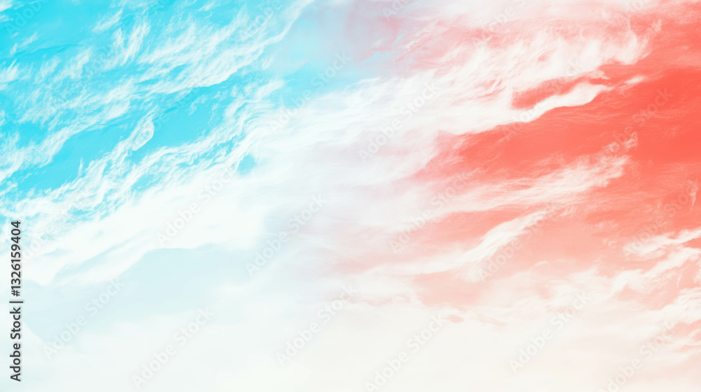 Poster colorful abstract gradient texture in blue red and white for background design