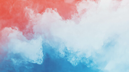 Fototapeta premium Vibrant blue to red and white gradient texture for creative backgrounds