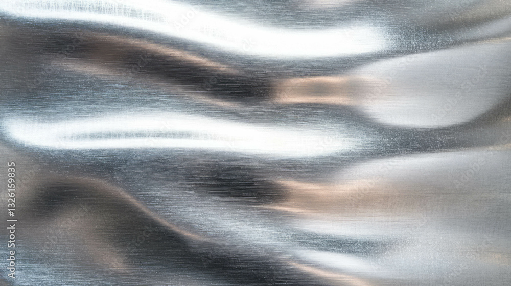 Aufkleber Abstract metallic texture with brushed metal and grain patterns for design