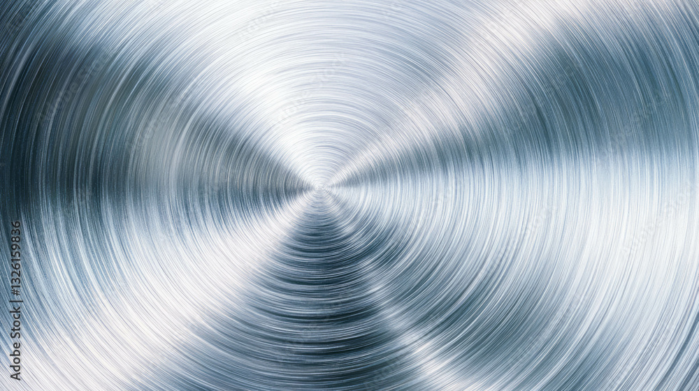 Fototapete abstract brushed metal texture with dynamic radial patterns for modern design
