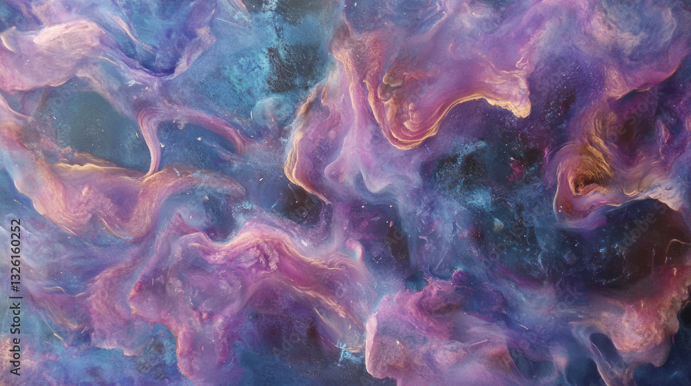 Poster abstract chaos in burl wood and resin texture for artistic design