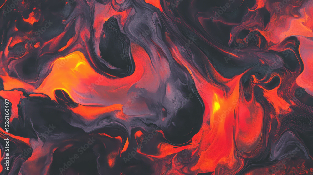 Poster abstract chaos of burning fire and flames texture for dynamic design