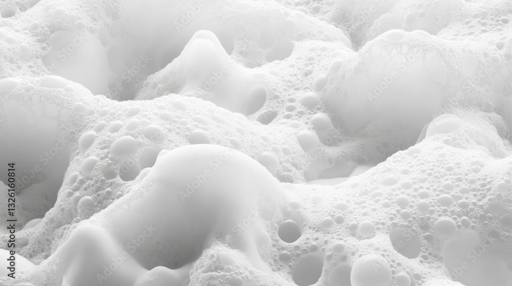 Poster abstract calcium texture with white chaotic foam for creative design