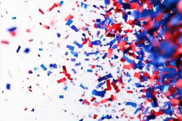 Fototapeta premium Colorful confetti scattered on a surface, ideal for party or celebration scenes