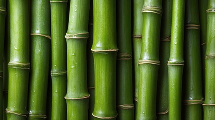 Obraz premium Green Bamboo Forest Seamless Texture Pattern For Wallpaper, Background, Or Nature Design