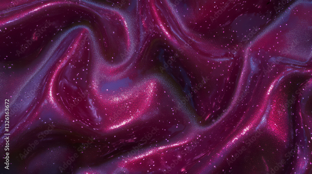 Poster Vivid texture of elderberry jam with colorful swirls and patterns for artistic design
