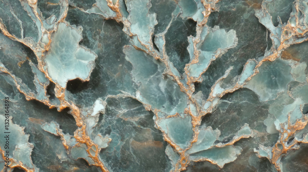 Poster Intricate fulgurite texture with branching patterns for artistic design