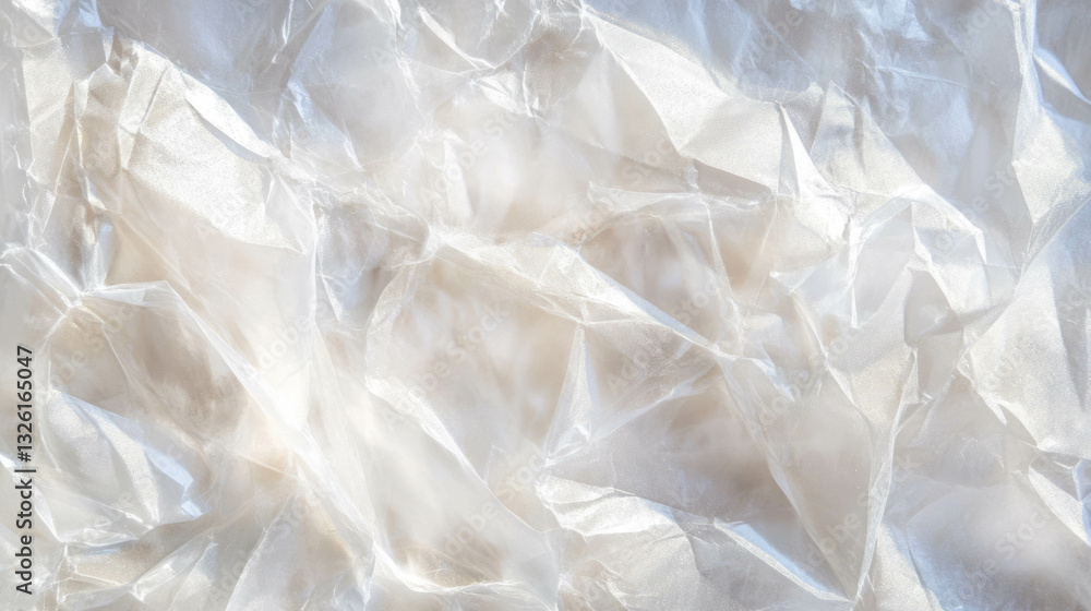 Poster abstract texture of crumpled glossy magazine paper with sheen