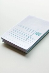 A pile of documents and notes resting on a desk or workspace, great for adding context to your project or presentation